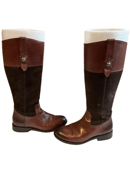 Jayden Button Tall Chocolate - Pre-Loved