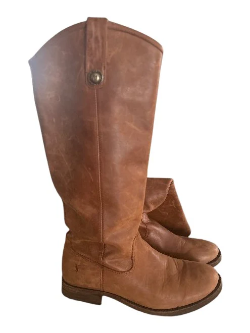 Wide calf soft leather high boots - Pre-Loved